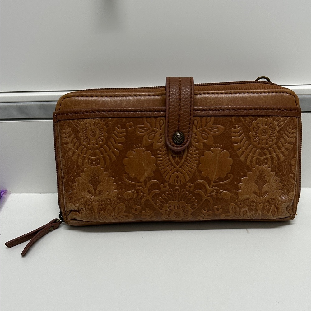 The Sak Tan Embossed Leather Wallet